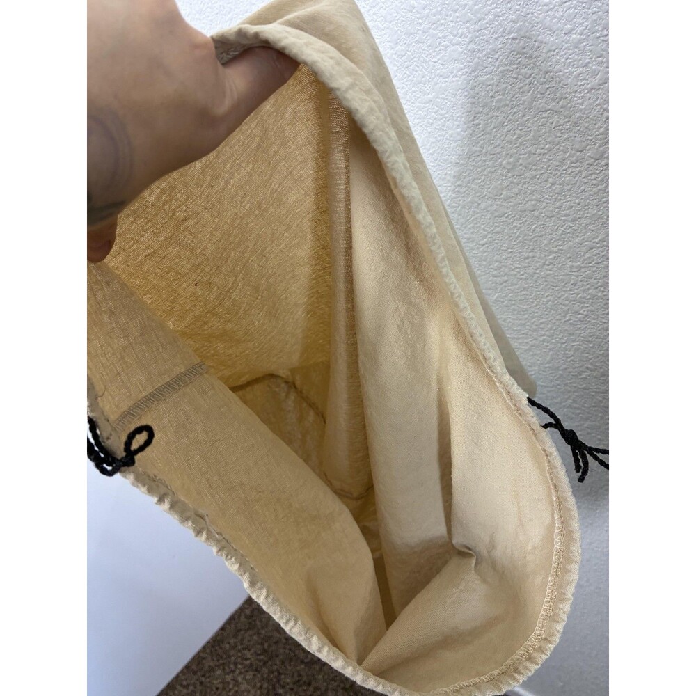 Burberry Dust Bag Womens One Size Beige Canvas Logo Drawstring Storage Pouch - Picture 14 of 14